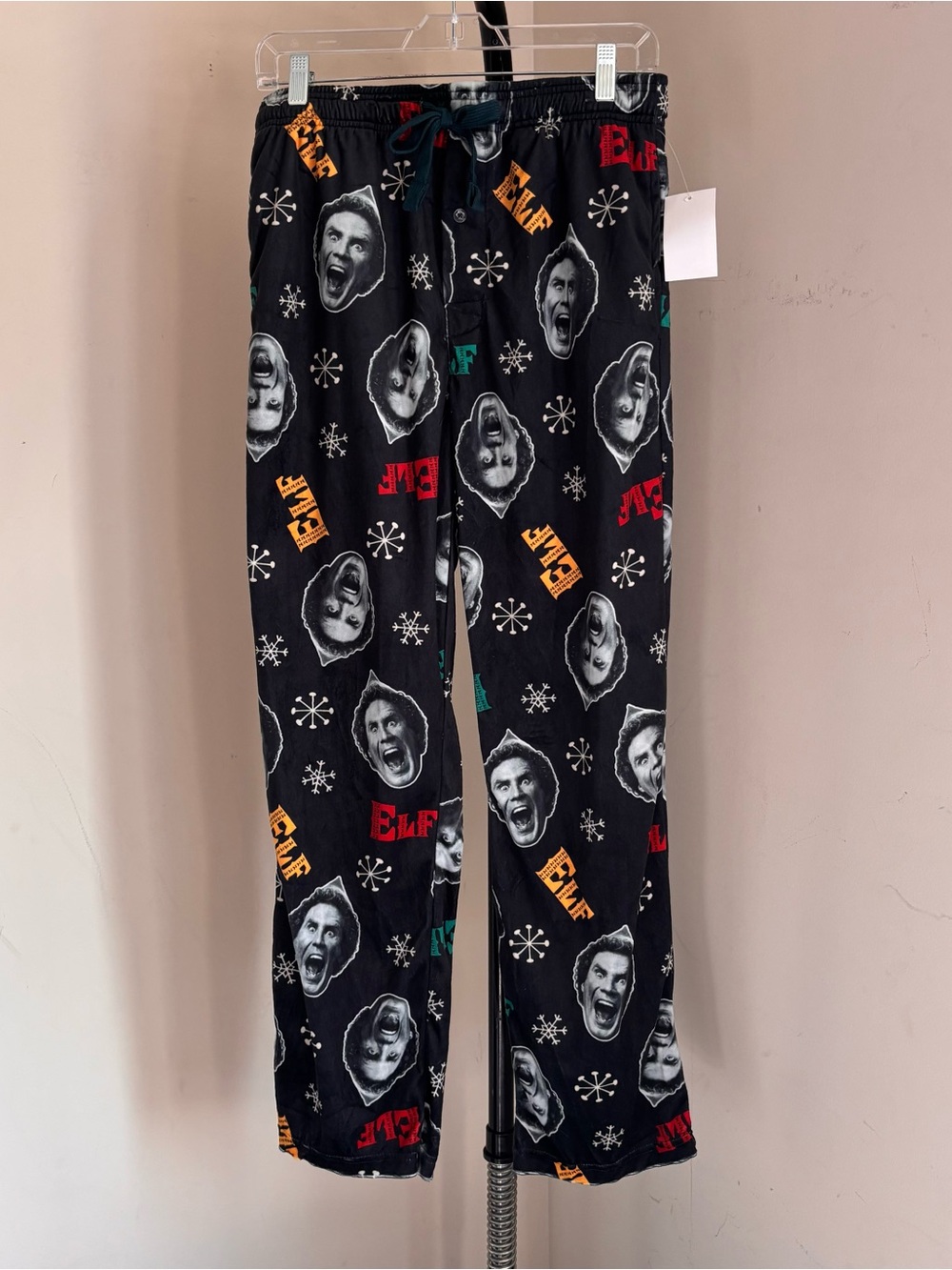 ELF Black Holiday Graphic Pajama Pants